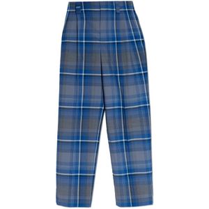 Marni, Dames, Broeken, Blauw, Maat: S Wol,