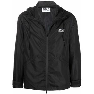 Golden Goose, Heren, Jassen, Zwart, Maat: M Polyamide,