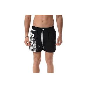 Dsquared2 Boxershorts met elastische tailleband , Black , Heren , Maat: XL