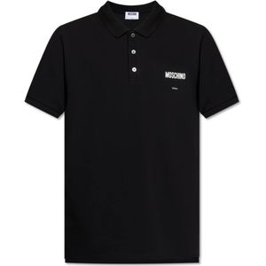 Moschino, Heren, Tops, Zwart, Maat: L Katoen,