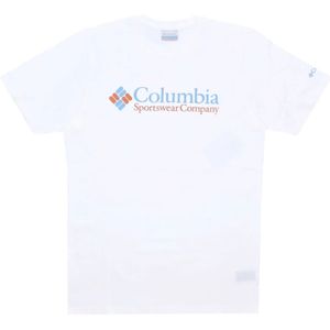 Columbia, Heren, Tops, Wit, Maat: XL Katoen,