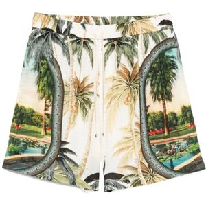 Amiri, Heren, Korte broeken, Veelkleurig, Maat: 2XL Viscose,