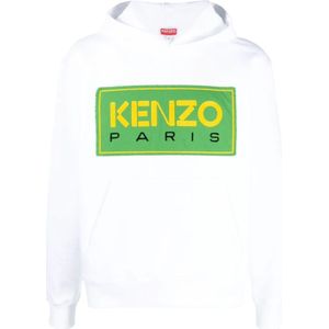 Kenzo, Heren, Sweatshirts & Hoodies, Wit, Maat: L Jersey,
