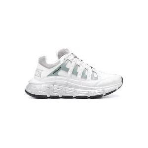 Versace Witte Sneakers voor Dames Aw23 , White , Dames , Maat: 39 EU