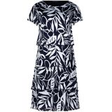 Betty Barclay - Bloemenjurk - Blauw - Gelaagd - Halflange Splitmouwen