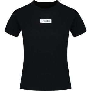 MM6 Maison Margiela, Dames, Tops, Zwart, Maat: L Jersey,