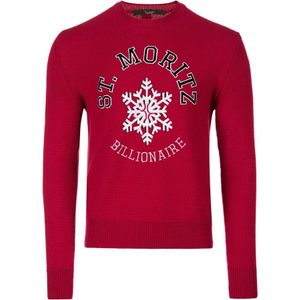 Billionaire, Heren, Truien, Rood, Maat: M Wol,