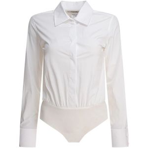 Max Mara, Dames, Tops, Wit, Maat: XS Katoen,