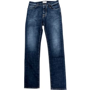 Jacob Cohën, Heren, Jeans, Blauw, Maat: W30 Katoen,