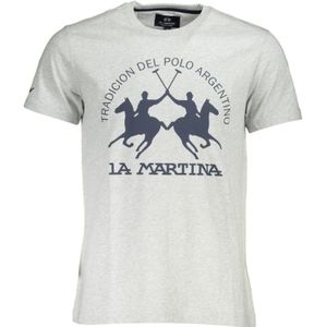 La Martina - Player Graphic Tee - T-shirt - Bruin - Regular Fit - Korte Mouwen