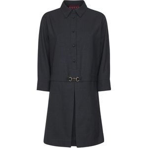 Gucci, Dames, Jurken, Grijs, Maat: S Wol,