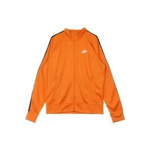 Nike Tribute Jack - Streetwear Collectie , Orange , Heren , Maat: XL