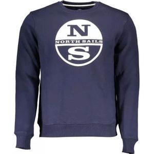 North Sails, Heren, Sweatshirts & Hoodies, Blauw, Maat: 3XL Katoen,