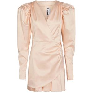 Rotate Birger Christensen, Dames, Jurken, Roze, Maat: M Satijn,
