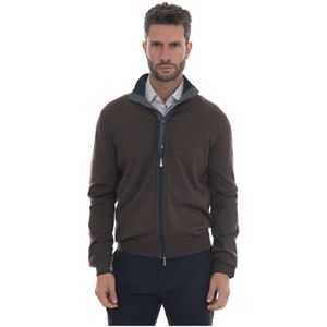 Gran Sasso, Heren, Truien, Bruin, Maat: 4XL Wol,