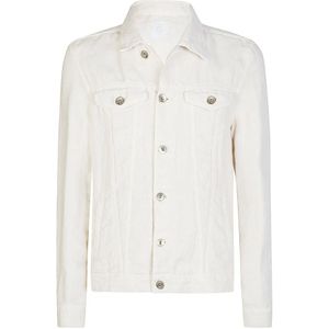 Eleventy, Heren, Jassen, Wit, Maat: L Linnen,