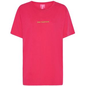 One Teaspoon, Dames, Tops, Roze, Maat: 2XS Katoen,