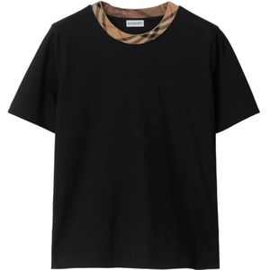 Burberry, Dames, Tops, Zwart, Maat: M