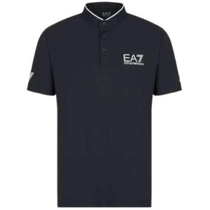 Emporio Armani Ea7, Heren, Tops, Blauw, Maat: M
