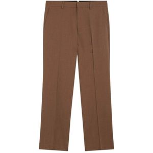 Ami Paris, Heren, Broeken, Bruin, Maat: 2XS