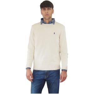 Ralph Lauren, Heren, Truien, Wit, Maat: M Katoen,