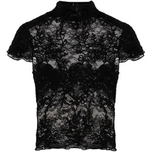 Ermanno Scervino, Dames, Tops, Zwart, Maat: XS