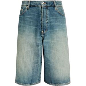 Kenzo, Heren, Korte broeken, Blauw, Maat: W29 Denim,