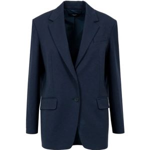 Weekend Max Mara, Dames, Jassen, Blauw, Maat: S Katoen,