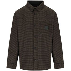 Carhartt Wip - Lowis Shirt - Bruin - Overhemd - Houndstooth-patroon