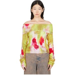 Acne Studios, Dames, Truien, Veelkleurig, Maat: S Nylon,