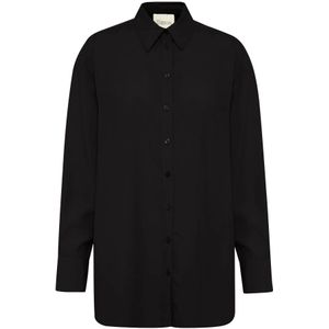 My Essential Wardrobe, Dames, Blouses & Shirts, Zwart, Maat: XS