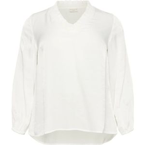 Kaffe Curve, Dames, Blouses & Shirts, Wit, Maat: 2XL