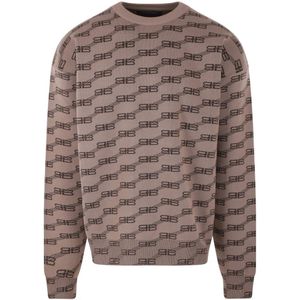 Balenciaga, Heren, Truien, Bruin, Maat: M Katoen,