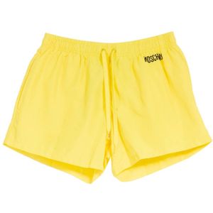 Moschino, Heren, Badkleding, Geel, Maat: S Nylon,