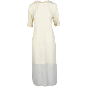 Sportmax, Dames, Jurken, Wit, Maat: M Viscose,