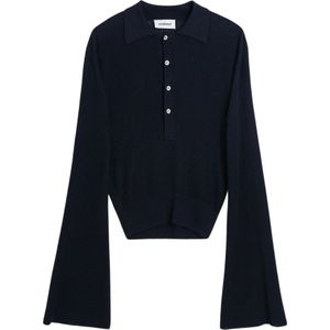 Soulland, Dames, Tops, Blauw, Maat: 2Xs/Xs