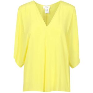 Ottod'Ame, Dames, Blouses & Shirts, Groen, Maat: XL Zijde,