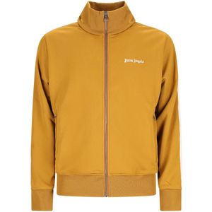 Palm Angels, Heren, Sweatshirts & Hoodies, Geel, Maat: M