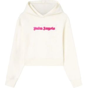 Palm Angels, Dames, Sweatshirts & Hoodies, Wit, Maat: L