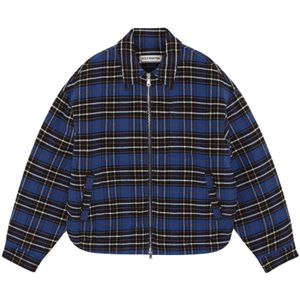 Cole Buxton, Heren, Jassen, Blauw, Maat: XL Flanel,