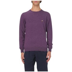 Brooksfield, Heren, Truien, Paars, Maat: L Wol,