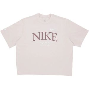 Nike, Dames, Tops, Roze, Maat: L Katoen,