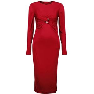 Versace, Dames, Jurken, Rood, Maat: XS Viscose,