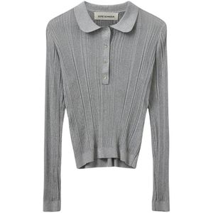 Sofie Schnoor - Rondgebreide Trui - Grijs - Dames