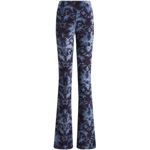 Etro, Dames, Broeken, Blauw, Maat: S Jersey,