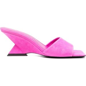 The Attico, Dames, Schoenen, Roze, Maat: 37 EU Leer,