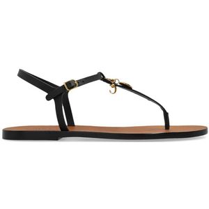 Chloé, Dames, Schoenen, Zwart, Maat: 36 EU Leer,