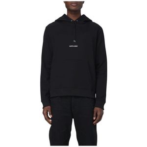 Saint Laurent - Rive Gauche Hoodie - Zwart - Heren - Katoen