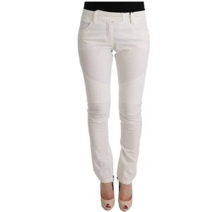 Ermanno Scervino - Slim Fit Broek - Wit - 100% Katoen