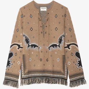 Zadig & Voltaire, Dames, Blouses & Shirts, Bruin, Maat: M Wol,